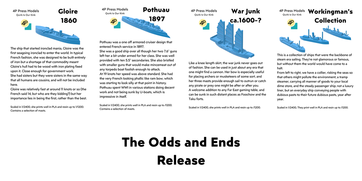 Odds and Ends on the Seas